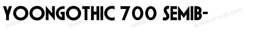 YoonGothic 700 Semib字体转换
